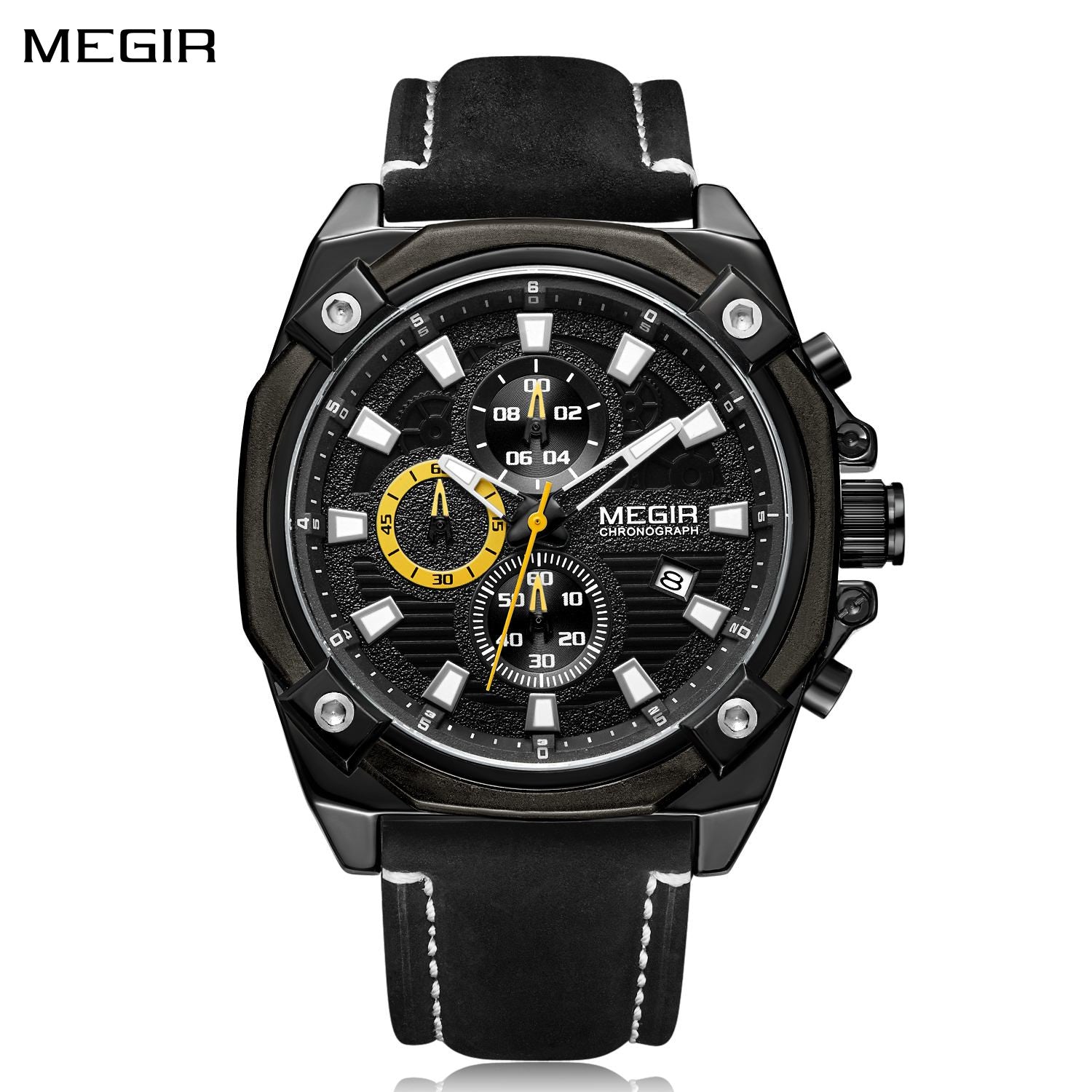 MEGIR Men's Quartz Watches Top Brand Luxury Military Sports Watch Chronograph Fashion Man Clock Wristwatch montre homme 2054-0
