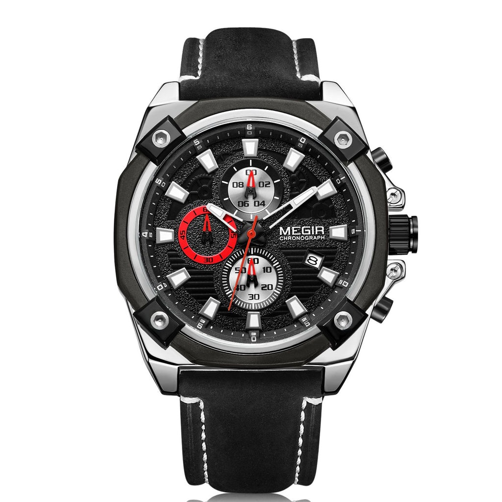 MEGIR Men's Quartz Watches Top Brand Luxury Military Sports Watch Chronograph Fashion Man Clock Wristwatch montre homme 2054-5