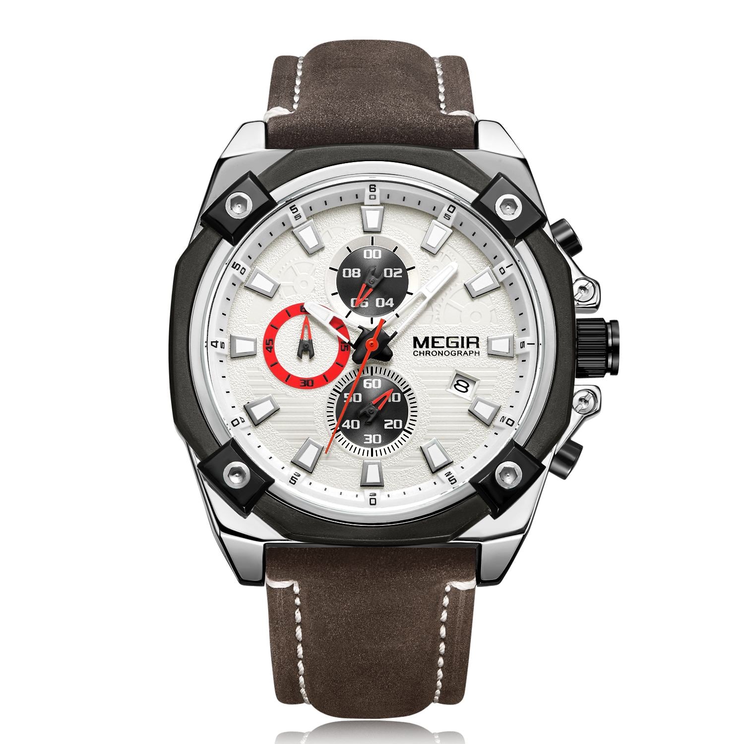 MEGIR Men's Quartz Watches Top Brand Luxury Military Sports Watch Chronograph Fashion Man Clock Wristwatch montre homme 2054-6