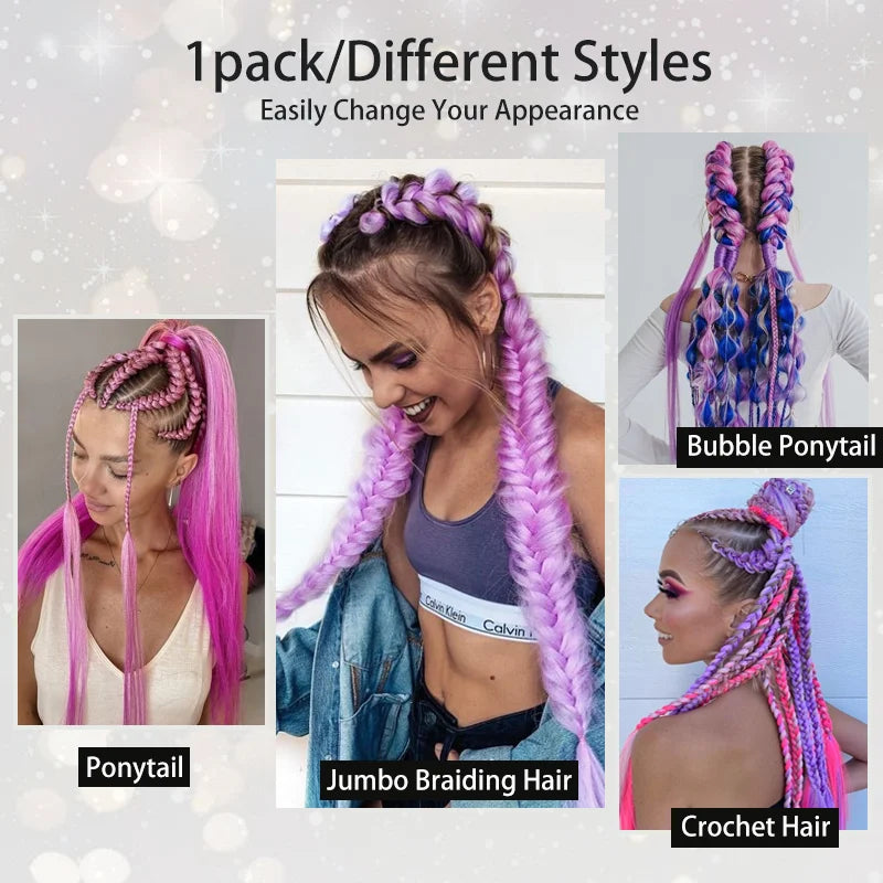 LUPU 26 Inch Ombre Ponytail Extension