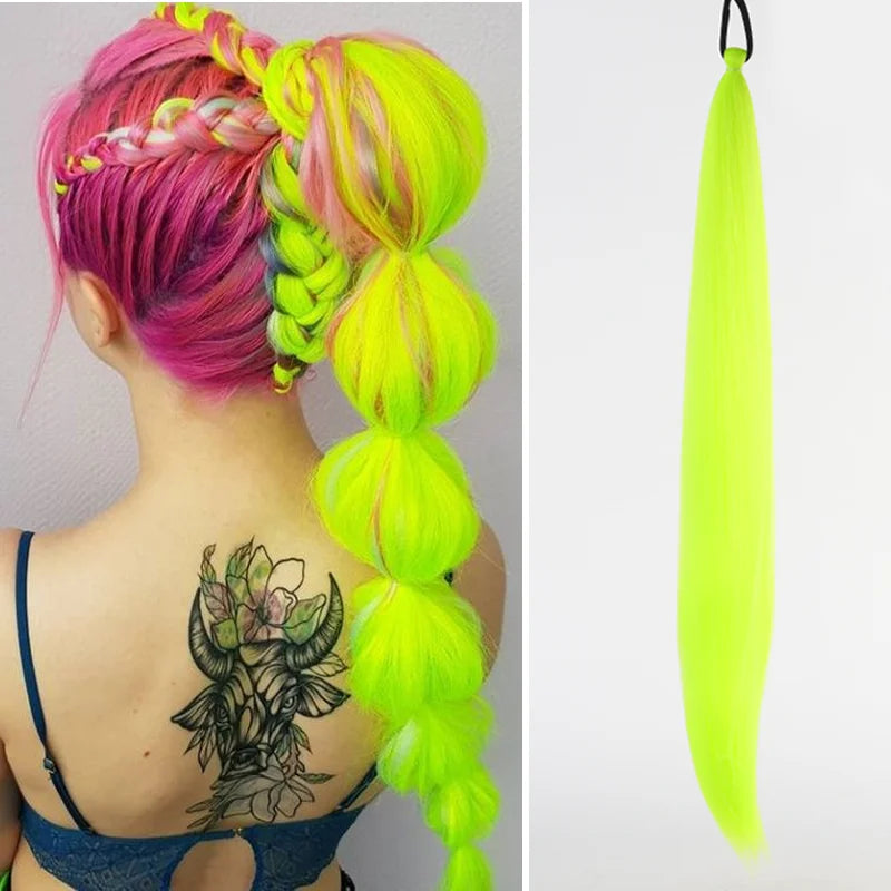 LUPU 26 Inch Ombre Ponytail Extension