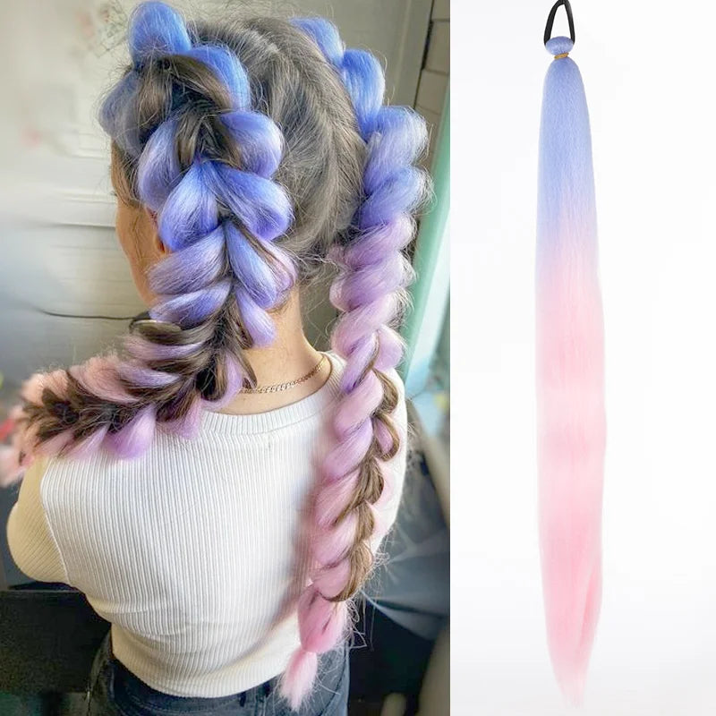 LUPU 26 Inch Ombre Ponytail Extension