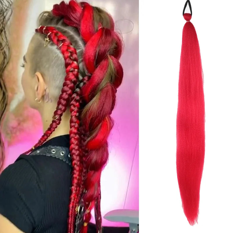 LUPU 26 Inch Ombre Ponytail Extension