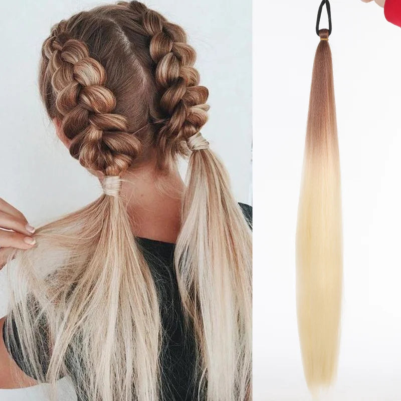 LUPU 26 Inch Ombre Ponytail Extension