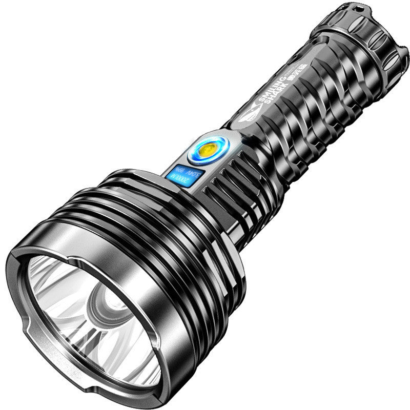 Long Shot Camping Cave Search Waterproof Strong Light Rechargeable Flashlight