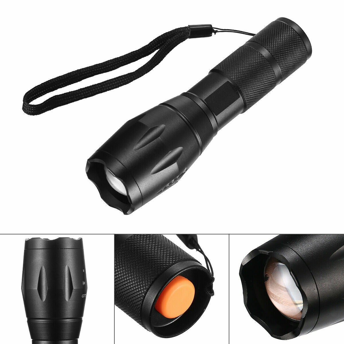 High Power Torch Adjustable Focus LED Flashlight 5 Modes