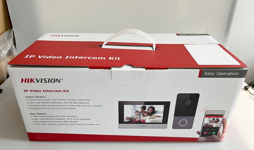 Hikvision IP Video Intercom Kit Indoor Station 7 Inch Touch Screen Support