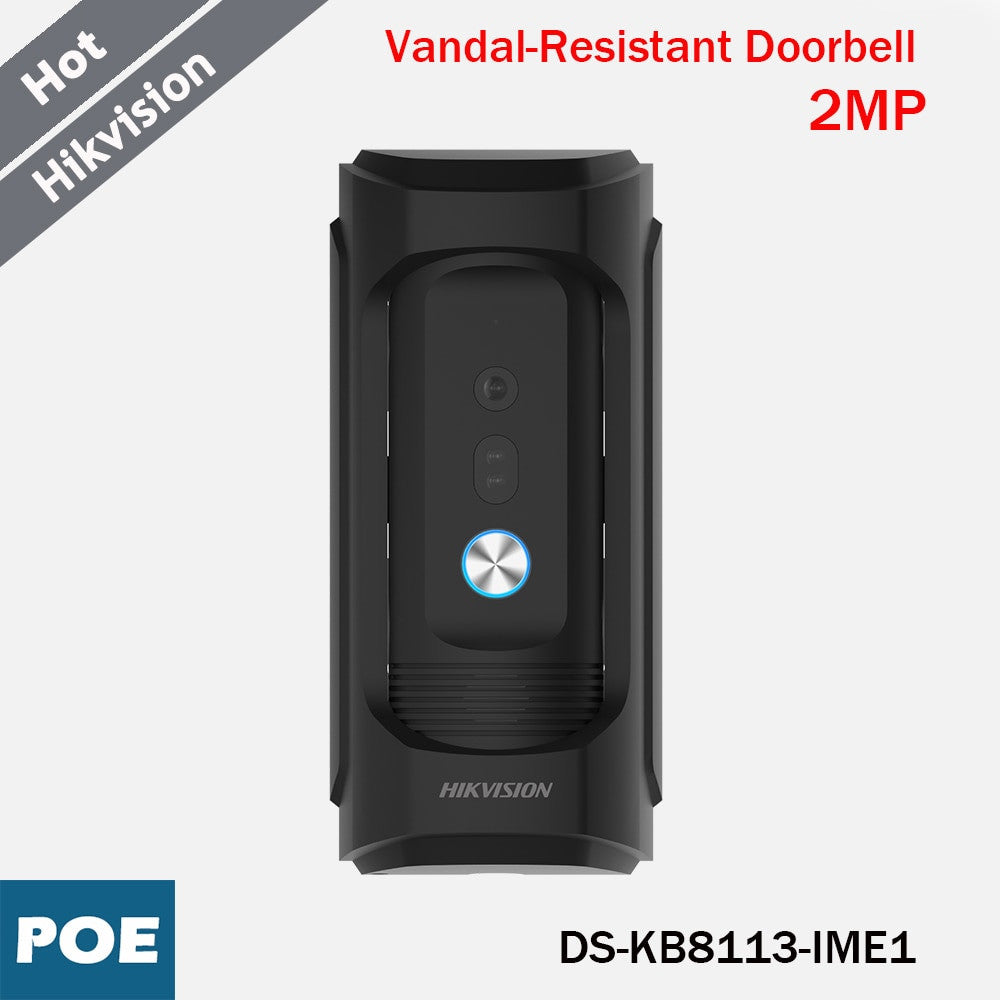 HIKVISION Vandal-Resistant Doorbell DS-KB8113-IME1 Mobile APP Remote Unlock