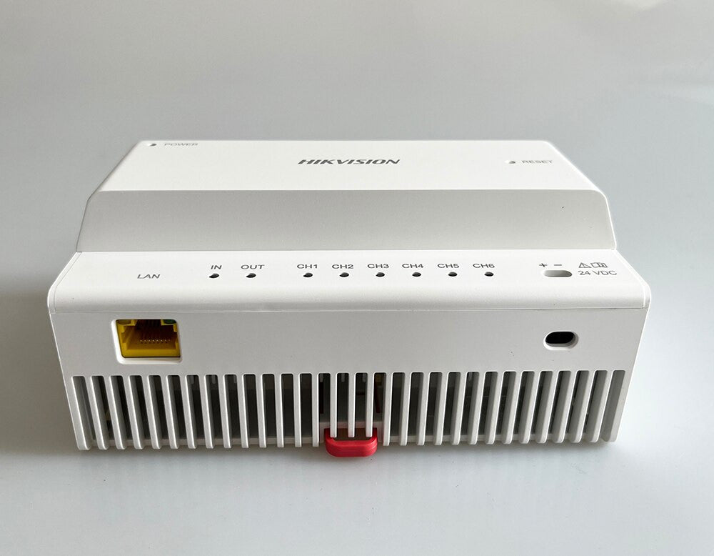 Hikvision 2 Wire IP Distributor 24VDC 1 RJ-45 8 Interface Indicators