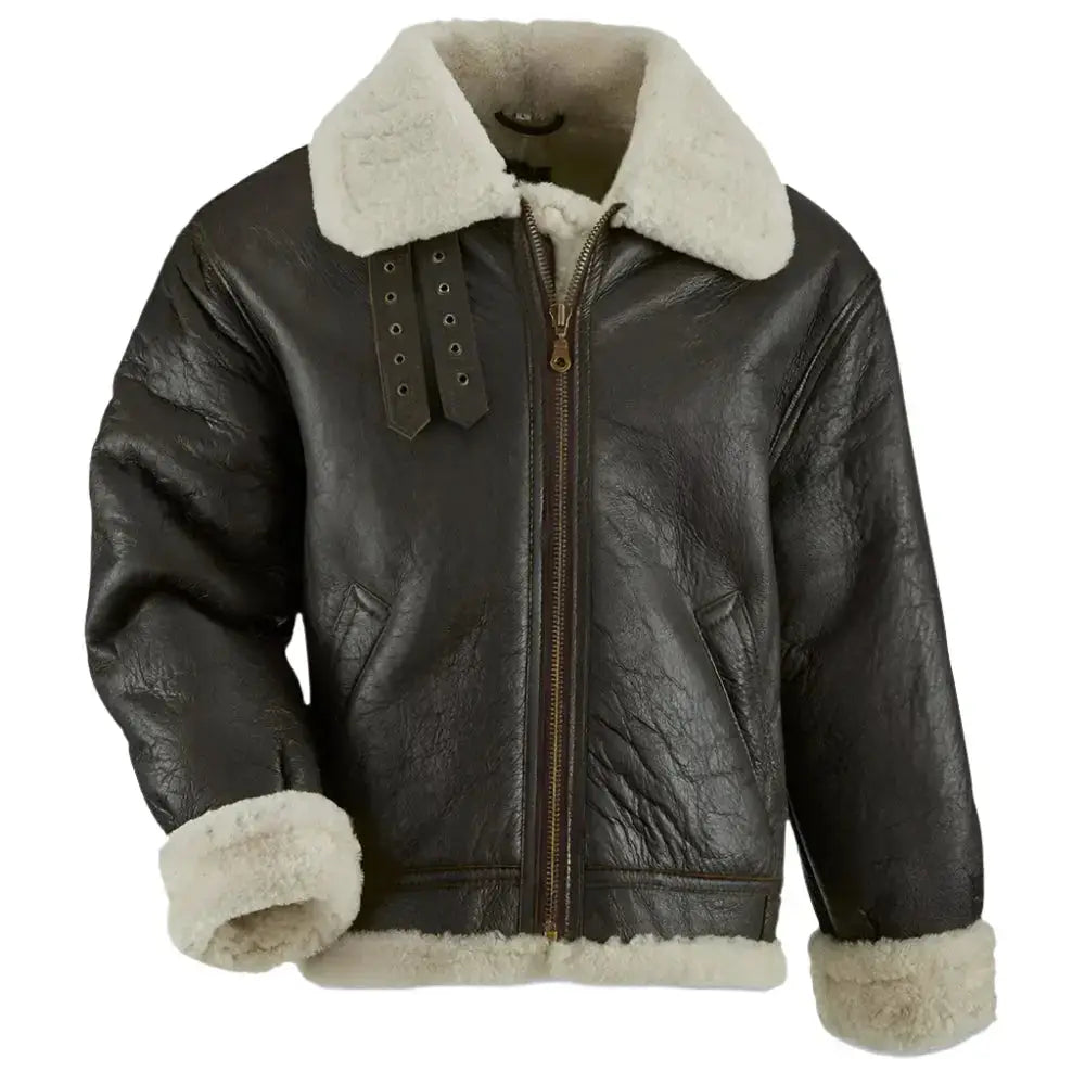 Men's U.S. Military WW2 Sheepskin B3 Flight Jacket